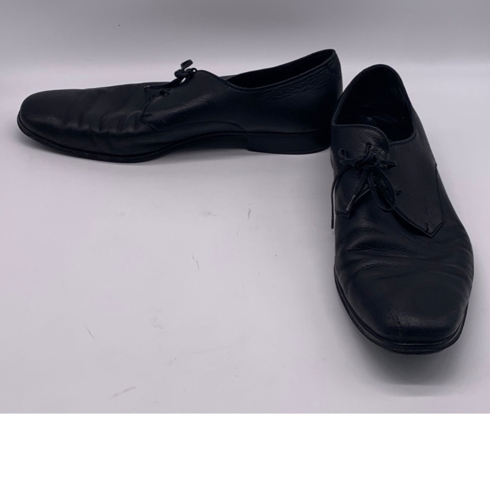 Salvatore Ferragamo black leather lace up Dress Shoes sz 9.5 3 E